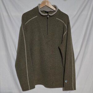Kuhl Men's Alfpaca Fleece 1/4 Zip Sweater - Beige - Size XL*